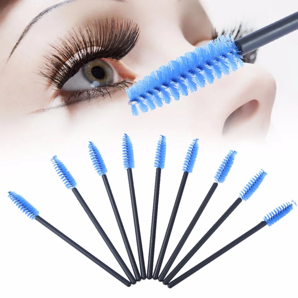 6 color Eyelash Extension Disposable Mascara Brush Wands Eye Lash