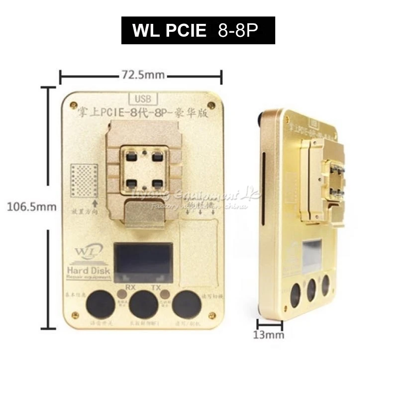  WL PCIE NAND Test Fixture Flash ic chip hard disk tester repair instrument Programmer HDD for iphon