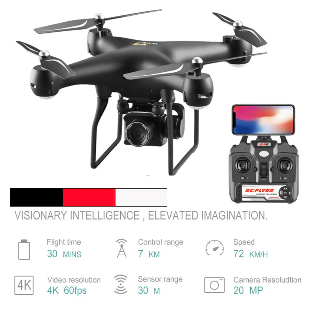 

Drones With Camera HD S32T 5MP 1080P Wide Angle WIFI FPV 360-degree Flip Long Life RC Quadrocopter Flying Minion Headless Mode