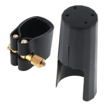 SLADE High Quality 77mm PU Leather Bb Clarinet Mouthpiece Ligature and Cap Fastener