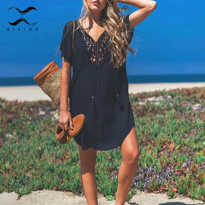 cache maillot de bain dentelle