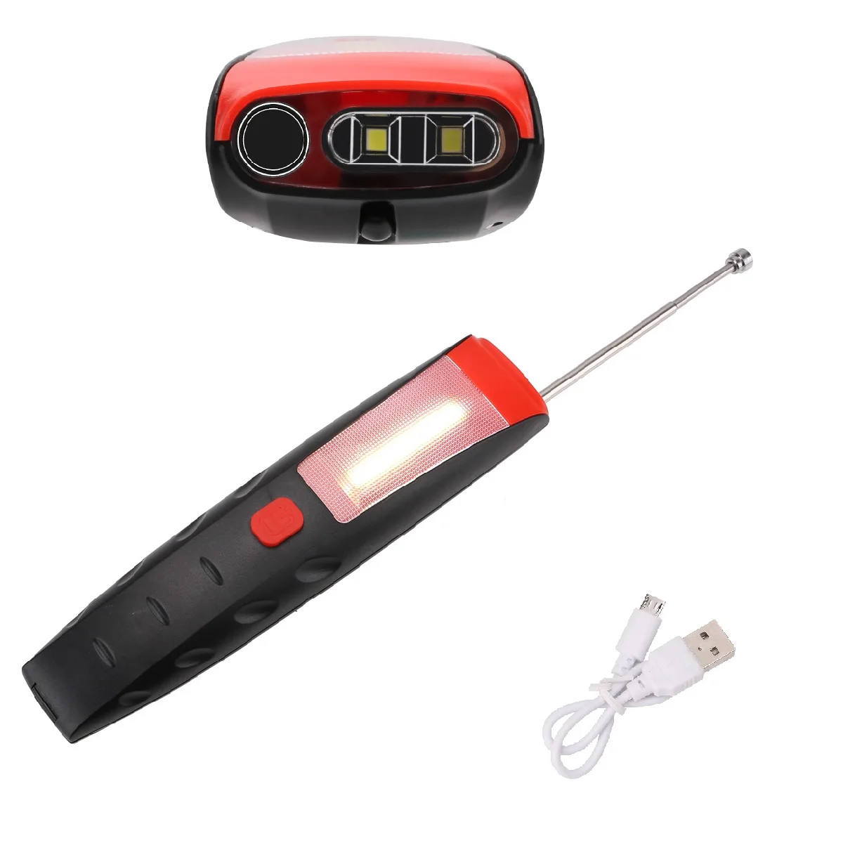 

2 LED COB LED Working Light USB Rechargeable Lamp Built in Battery LED Flashlight Magnetic Torch With Pick Up Tool Function Lamp