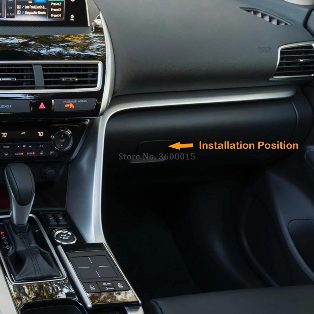 Для Mitsubishi Eclipse Cross 2017 2019 2020 Copilot Glove Box Ручка шкафчика крышка молдинг отделка
