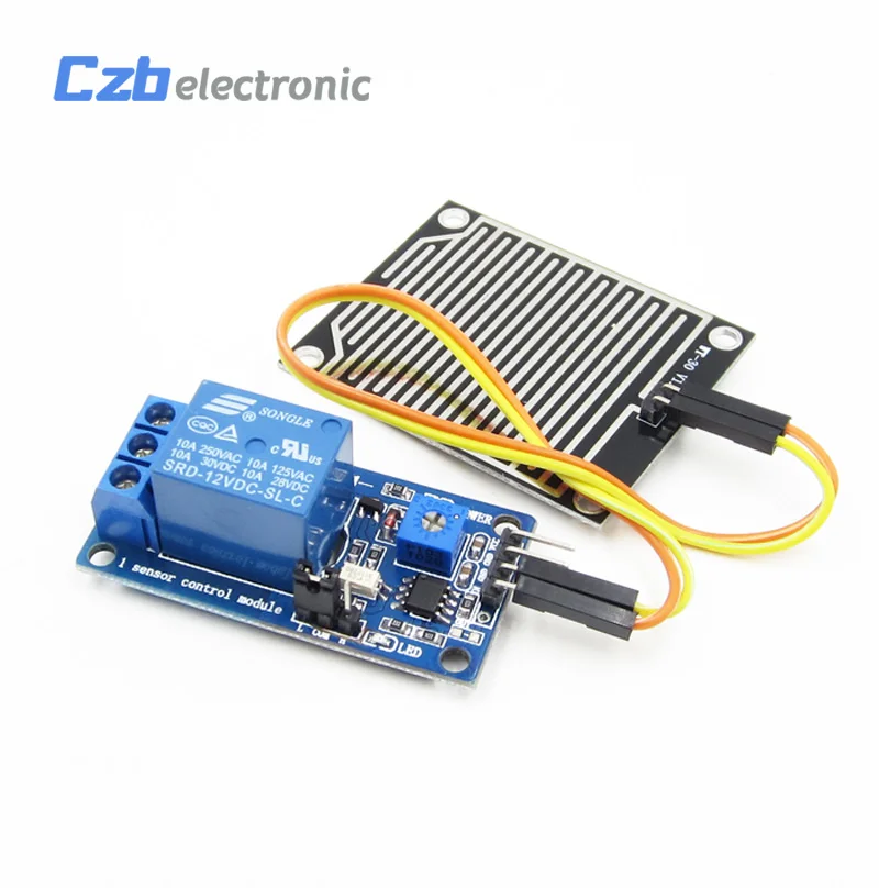 1pcs 12v Raindrops Controller Module Rain sensor module Foliar moisture NEW