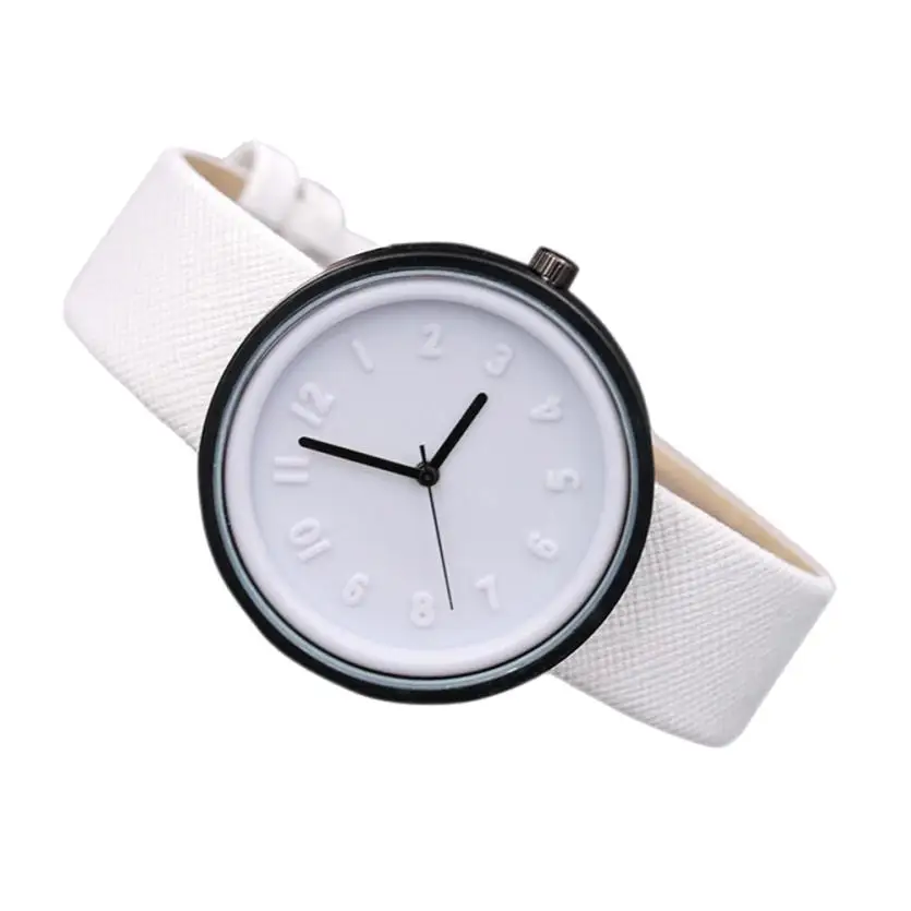 Дизайн Кварцевые наручные часы унисекс Простые Модные номер Часы кварц холст ремень наручные часы леверт челнока 613