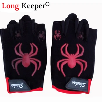 

Long Keeper 2017 New Novel Gloves Exercise Men Women Adjustable Size Glove Half-finger Spider Mittens luva academia guantes