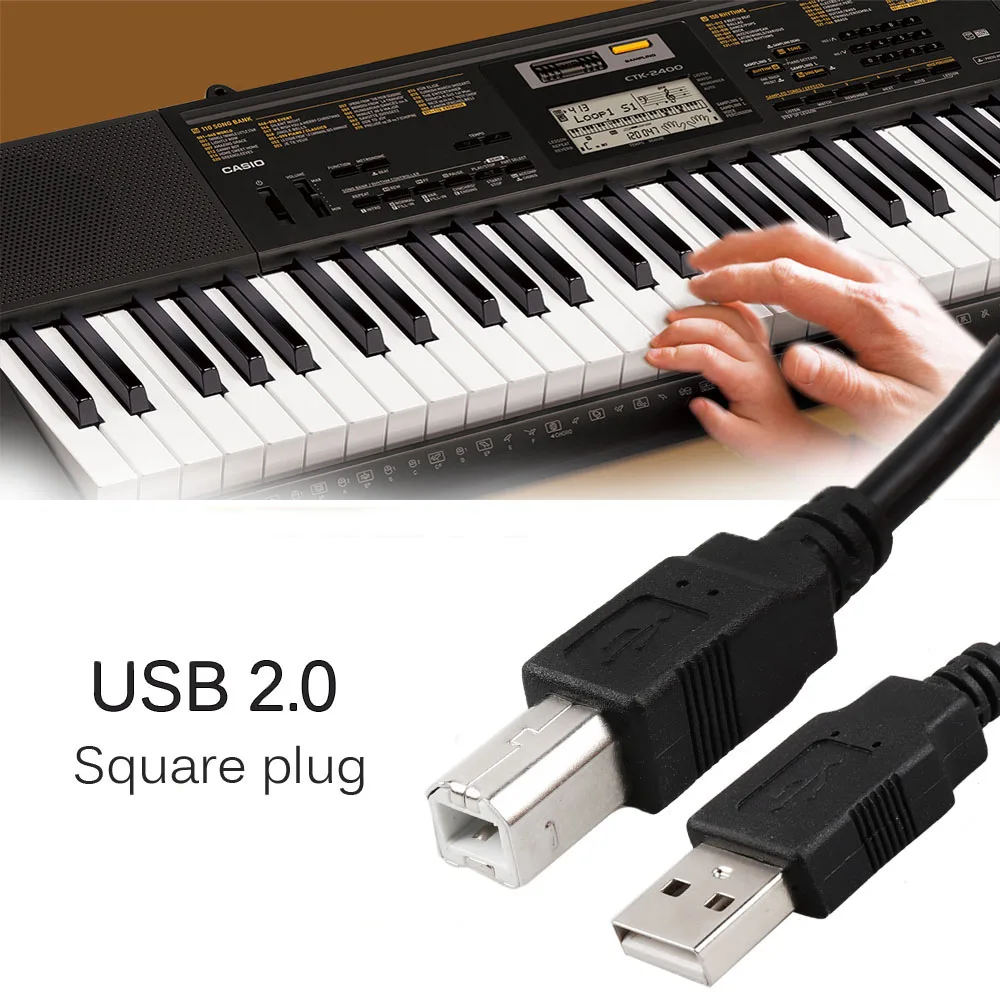 Профессиональный 61 клавишная клавиатура Разъемы USB 2 0 кабель посеребренные