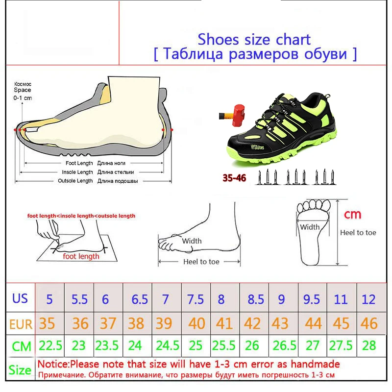 Г. Мужская и Женская рабочая обувь пара воздухопроницаемых повседневных защитных ботинок на шнуровке со стальным носком, с защитой от разбивания