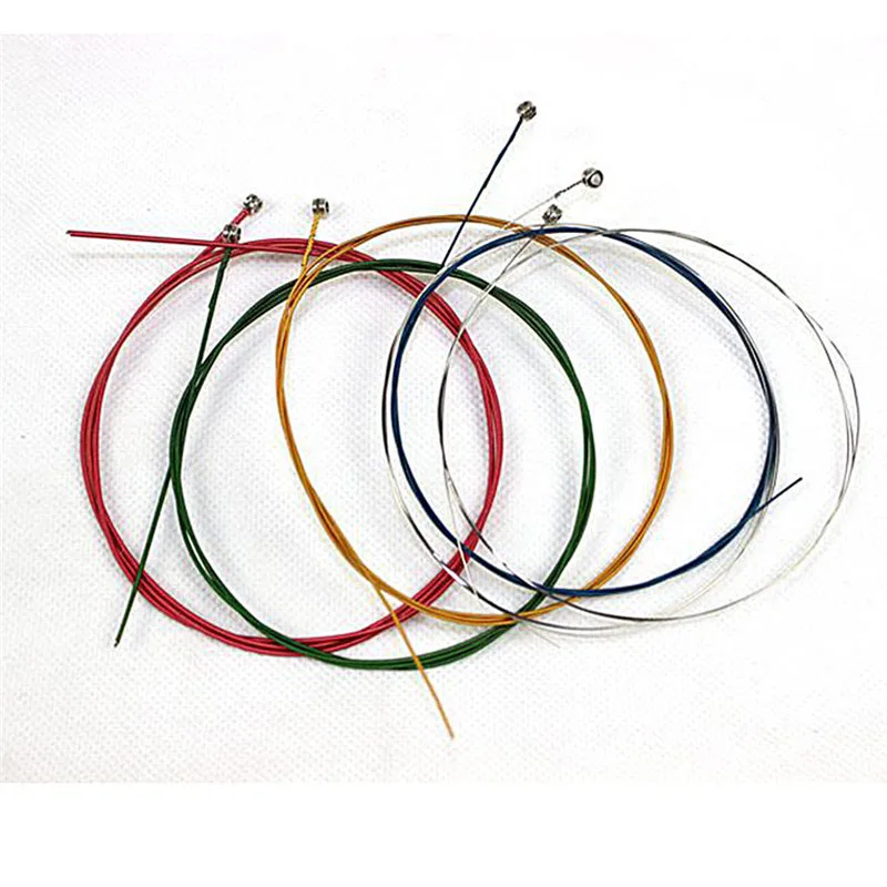 YLWL Set di Corde per Chitarra in Lega di Rame Durevole e Pratico Arcobaleno colorato YLWL Set di Corde per Chitarra in Lega di Rame Durevole e Pratico Arcobaleno colorato