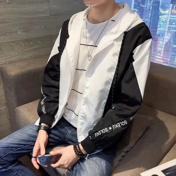 

Fall 2019 new youth fashion men's printing loose big size long sleeve Korean version trend joker sports leisure jacket