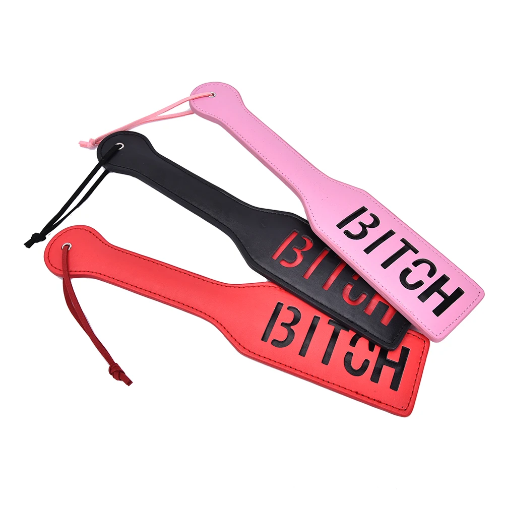 Юные игрушки сука черный розовый Bltch Sm Flog spandk Paddle Beat удавляющий раб Клык БДСМ