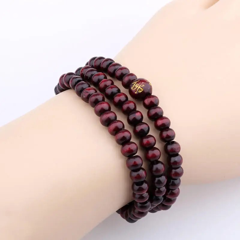 

Tibetan Rosary Color Buddhist Wooden Beads Sale Meditation Bracelet Bracelet Red Mutilayer