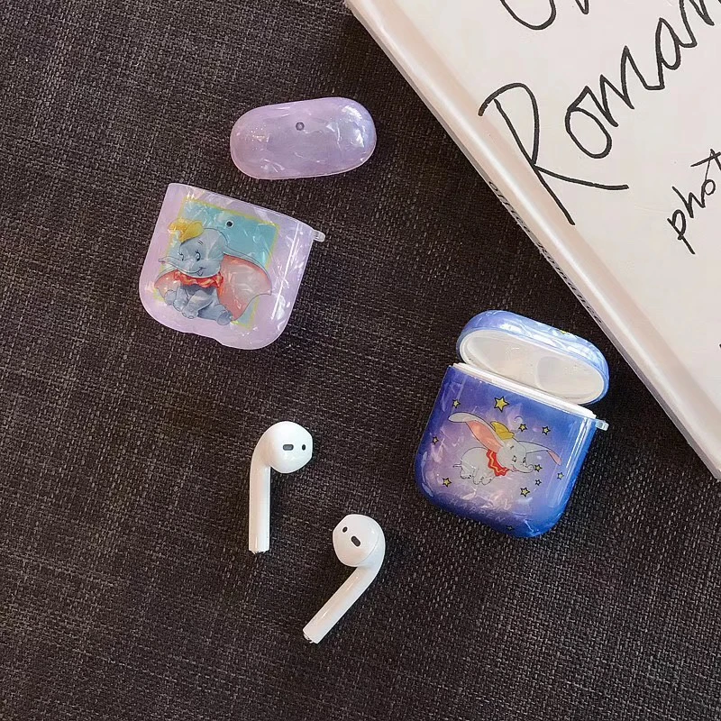 Модный милый чехол с бриллиантами для Apple AirPods 2 чехла мягкий силиконовый Bluetooth