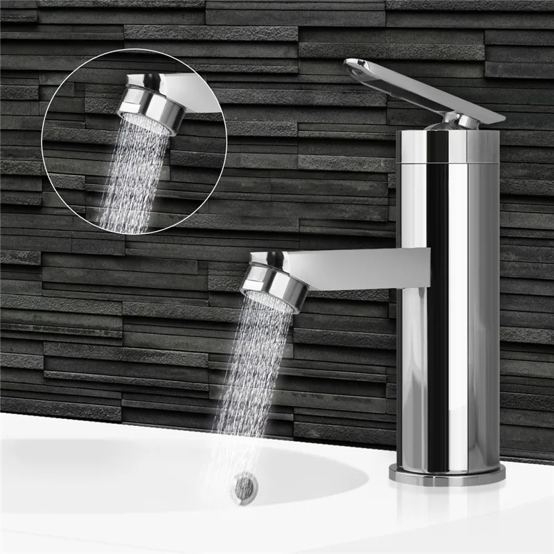 Preise Einzigen Handgriff Bad Heißer Kalt Wasser Mischbatterien Gebürstet Chrom Waschbecken Wasserhahn Bad Küche Deck Montiert Becken Wasserhahn