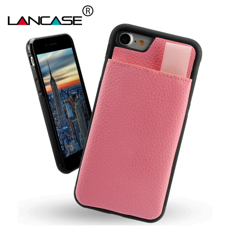 Телефонные чехлы LANCASE для iphone 6/7/8/X Кожаные бумажники с блокировкой Rfid 7 Plus/8 Plus/6 Plus