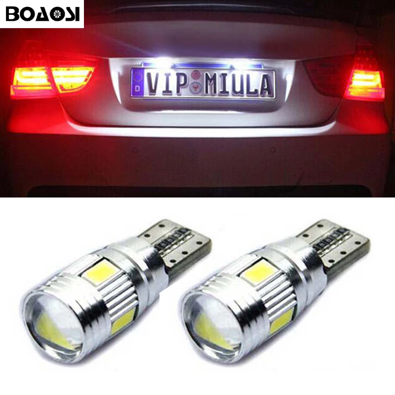 

2x T10 W5W LED Car Canbus bulbs t10 socket lamp license plate light For Toyota Corolla Avensis Yaris Rav4 Auris Hilux Prius