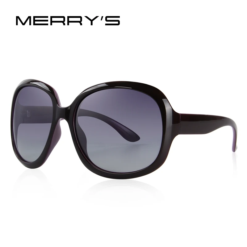 Merry's дизайн для женщин Ретро Поляризованные солнцезащитные очки для леди вождения солнцезащитные очки УФ Защита S'6036 - Цвет линз: C02 Wine red