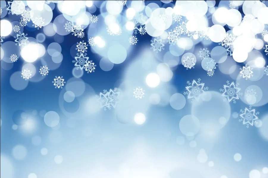 

Laeacco Light Bokeh Snowflake Winter Baby Newborn Party Photography Background Customized Photographic Backdrop For Photo Studio