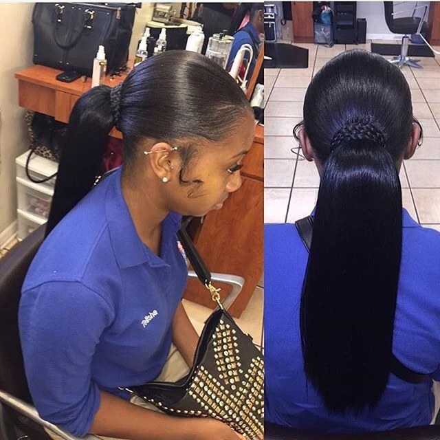 Black Women Tail hair extension ,yaki Drawstring Ponytail Afro ponytail