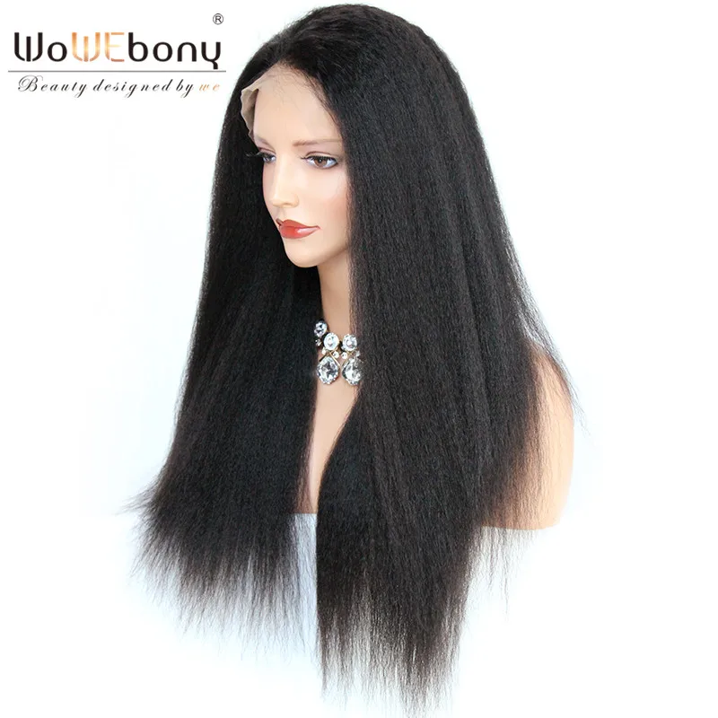 360 синтетический Frontal шнурка волос Парик 4,5 дюймов кружево натуральные волосы Искусственные парики с ребенком странный прямо бразильский