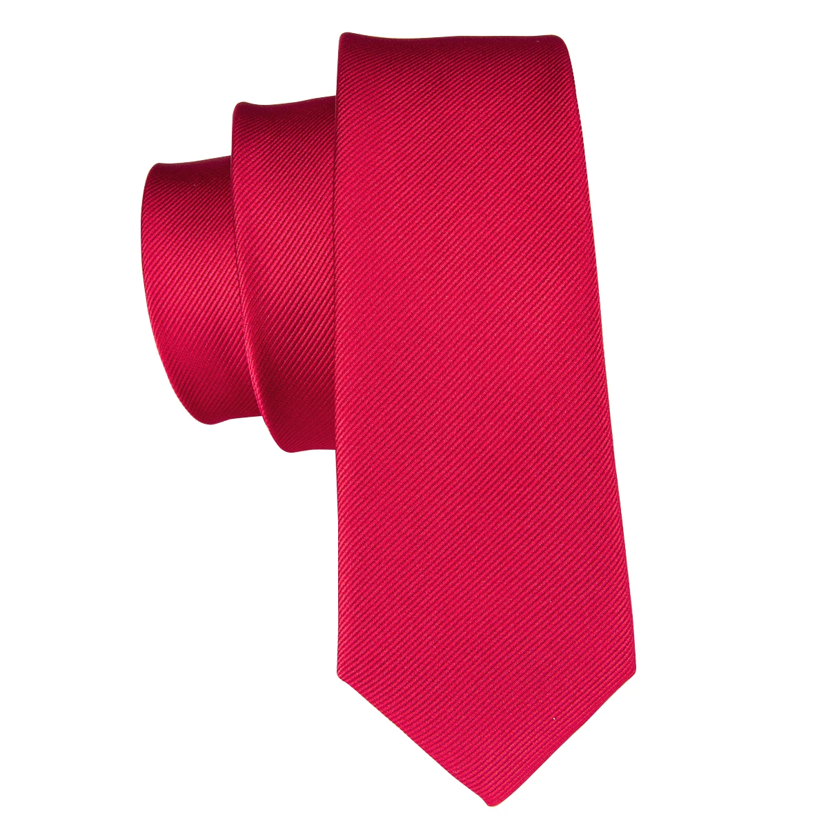 Hi Tie 7 цветов Шелковый Тонкий галстук шириной 5 см однотонный красный тонкий