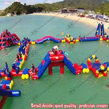 Гигантская Вода Аква плавающий парк воды игровое оборудование препятствия батут комбо для продажи