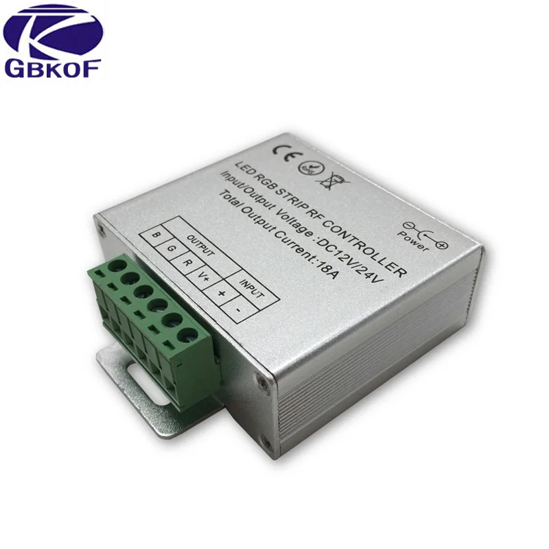 DC 12V 24V 18A RGB контроллер для 3528 5050 светодиодный светильник Беспроводной RF Сенсорная