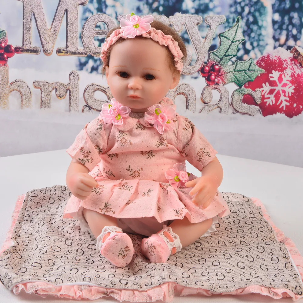 KEIUMI, лидер продаж, розовое платье, костюм для девочки 16-17 дюймов, кукла, модная кукольная одежда для куклы Реборн, подарок на день рождения детей