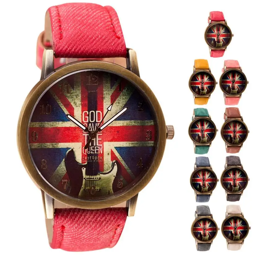 

Amazing Looking Watch Pattern Leather Band Analog Quartz Vogue Wrist Watches High Quality Dropshipping A27