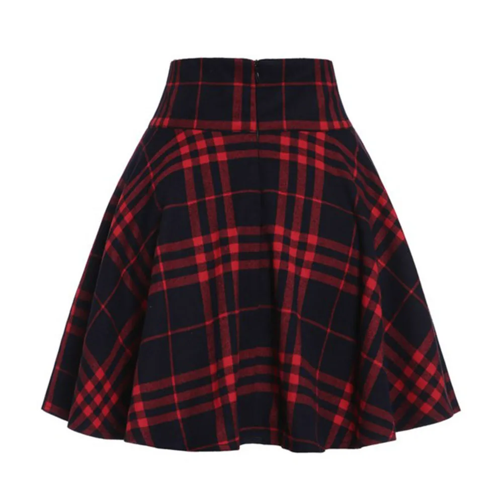 Gothic Women Skirts Casual Sexy Club Korean Harajuku Red Plus Size Preppy Aline Plaid High Waist Summer Button Female Mini Skirt Gothic Women Skirts Casual Sexy Club Korean Harajuku Red Plus Size Preppy Aline Plaid High Waist Summer Button Female Mini Skirt