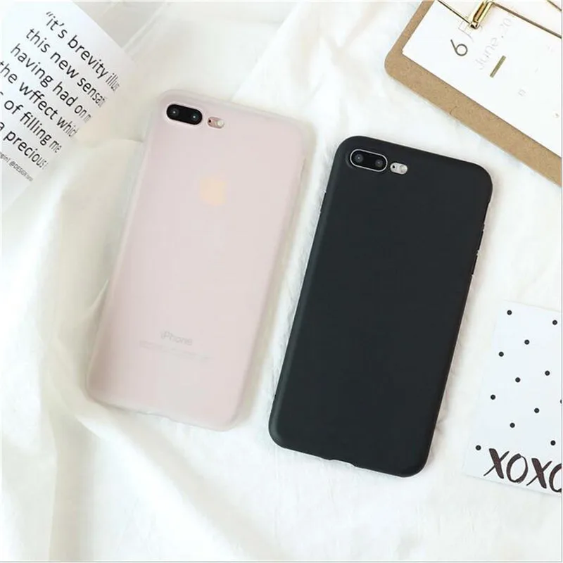 White and bright black phone case for iphone 8plus case all inclusive