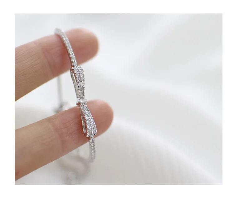 ABC Серебро S925 чистая мода цвет плата nuevo галстук-бабочка микро регулируемые браслеты для женщин браслет бабочка