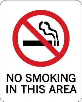 A6 A5 A4 No Smoking Zone Plastic Sign OR Sticker PS56 