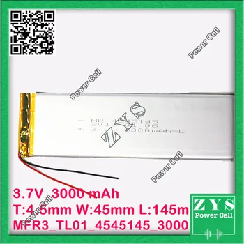 

Safety Packing (Level4) 1 pcs.li-ion battery 3.7v 3000mAh rechargeable battery 3.7 v 4000 mah size: 4.5x45x145mm