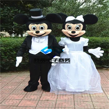 

New High Quality Minnie Mascot Wedding Dress of Mascot The Mitch And Mini