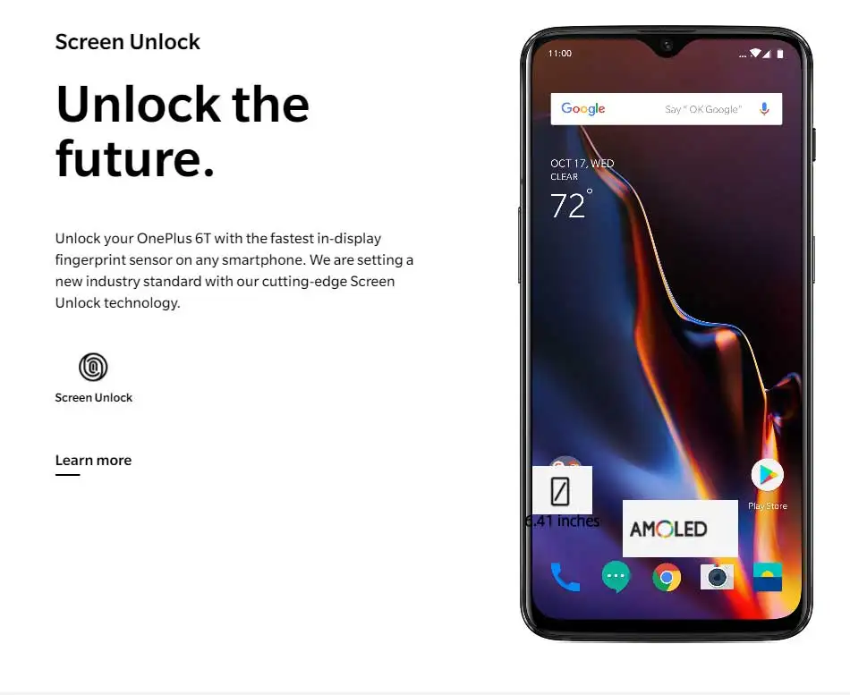 Мобильный телефон Oneplus 6T 6t Snapdragon 845 с глобальной прошивкой 4G LTE 6,41 ''NFC 3700mAh 20MP+ 16MP Android 9,0 One Plus 6t