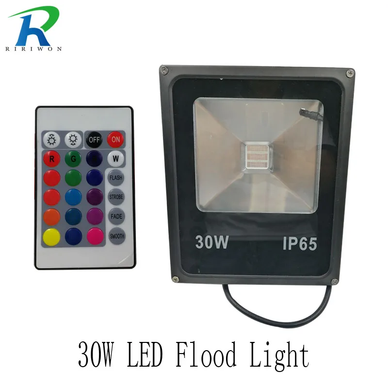 

RiRi won LED RGB Floodlight 30W Waterproof Led Spotlight Outdoor Lighting Landscape Lighting Led Flood Light for Outside