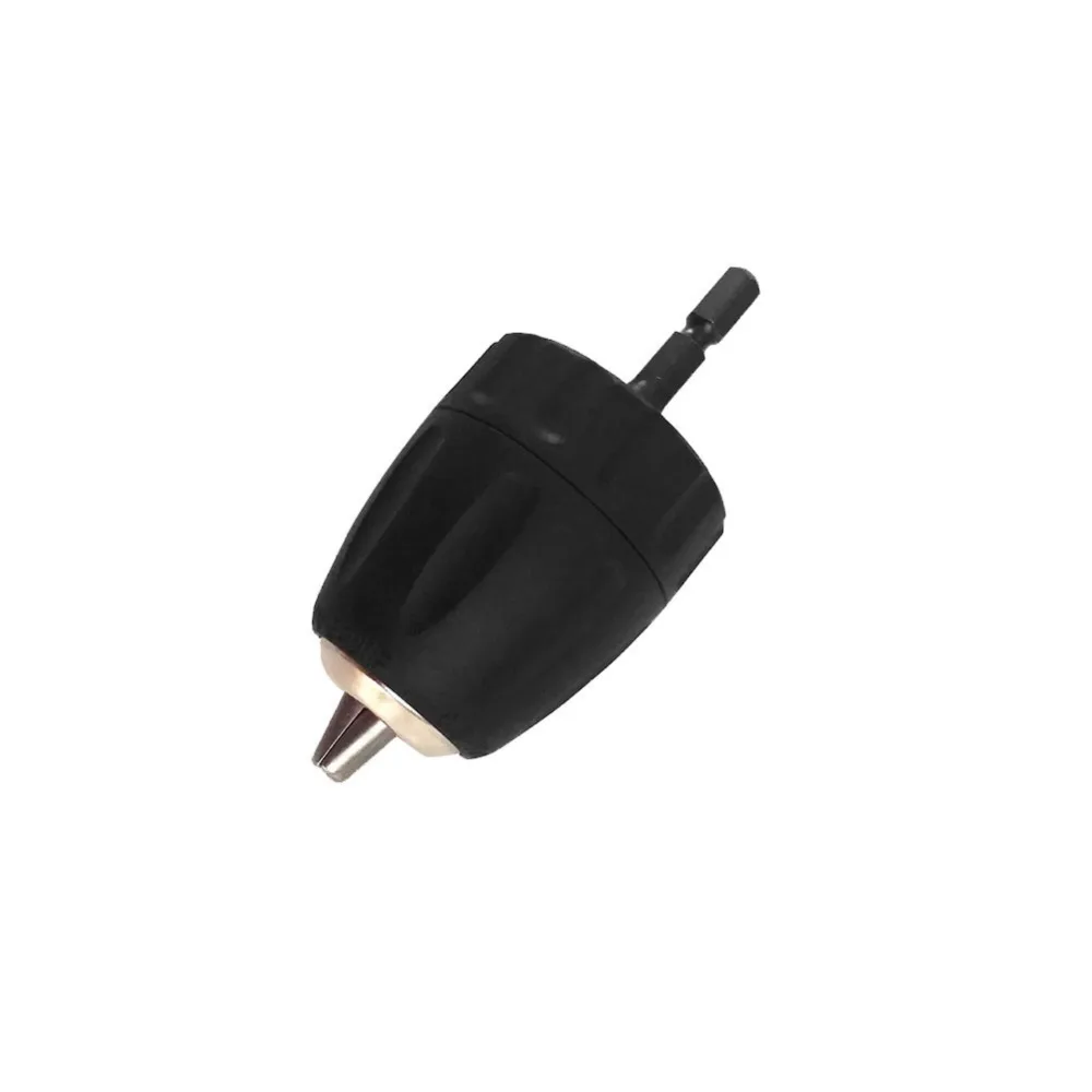 

1 Pcs 0.8-10mm Drill Keyless Chuck Plastic Sleeves 3/8"-24UNF + 1/4" Hex Adaptor Black Drill Converter