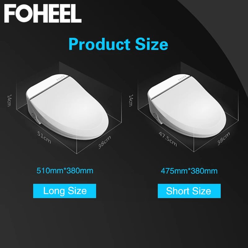 FOHEEL умный чехол для унитаза светодиодный светильник удаленное умное сиденье