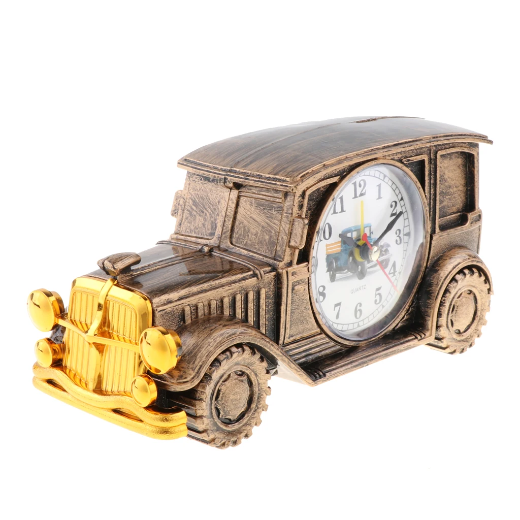 Cute Watch Shape Car Kids Toy Alarm Clocks Desk Table Clocks Educational Clock Toy For Children Decoration For Living Room