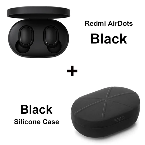 Оригинальные Xiao mi Red mi AirDots TWS mi True Беспроводные Bluetooth 5,0 наушники DSP шумоподавление Гарнитура наушники контроль AI - Цвет: Add Black Case