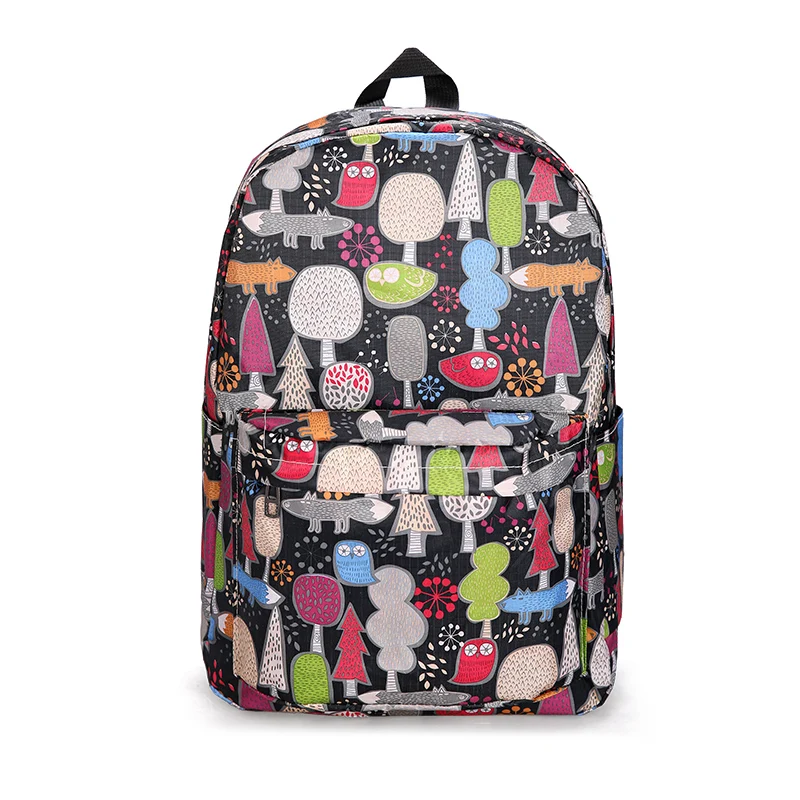 

Teenager Girl Boys Printing School Bag Unisex Korean Style Travel Backpack for Women Backpacks Shoulder Bag 2019 Fashion New