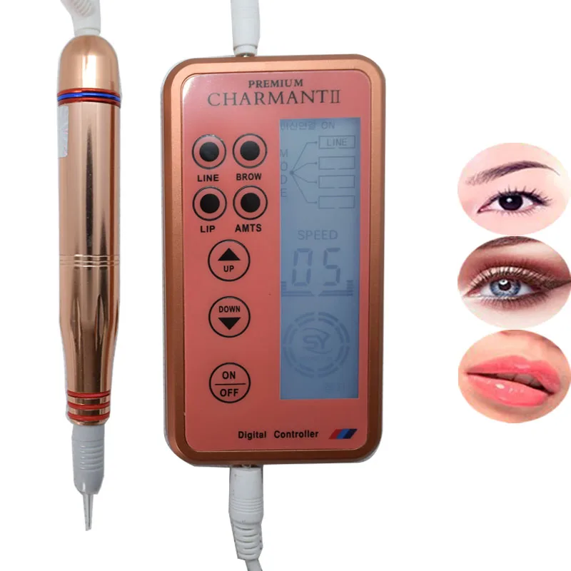 

Electric Digital Permanent Makeup Machine Kits Professional Eyebrow Lip Eyeliner Tattoo Machine with Cartridge Needles
