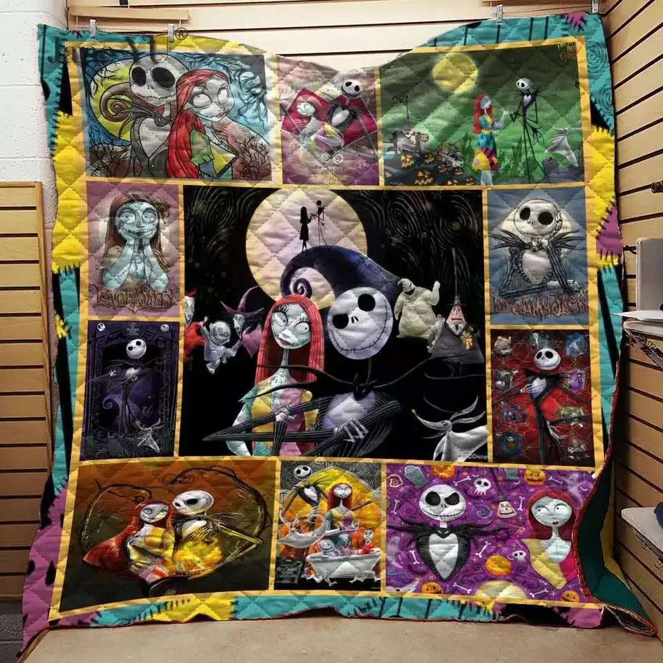 

Skeleton Jack Quilt Printed By 3d Digital Printing And Cotton Summer Cool Quilt Air Conditioner Washed By Water Factory