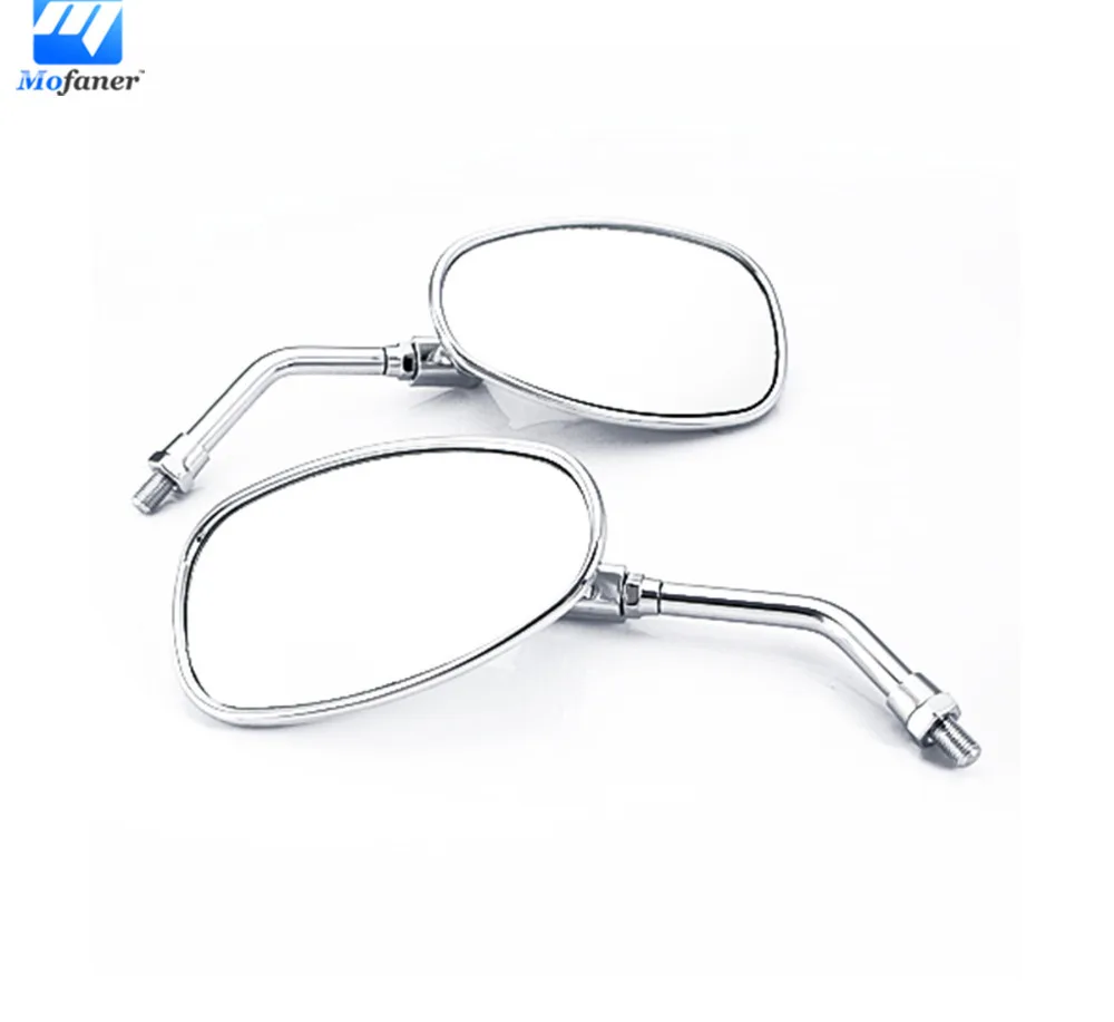 Kaufen 1 paar Universal Motorrad Roller ATV Chrome Rückansicht Spiegel 10mm Gewinde Für HONDA VTX 1300 1800 VTX1300 VTX1800