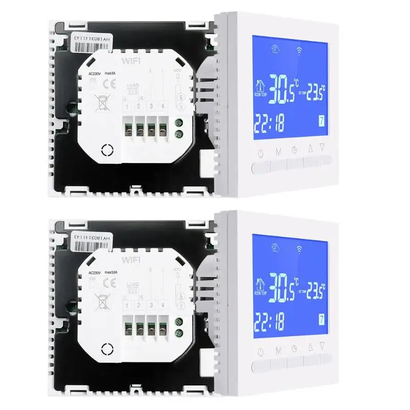 Wifi термостат умный lcd сенсорный экран комнатное Подпольное Отопление цифровой беспроводной регулятор температуры Терморегулятор