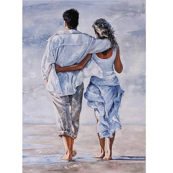 

5D DIY Diamond Embroidered Acupuncture Cross Stitch "Back couple" Diamond Art Wall Photo Christmas Decorative Gift