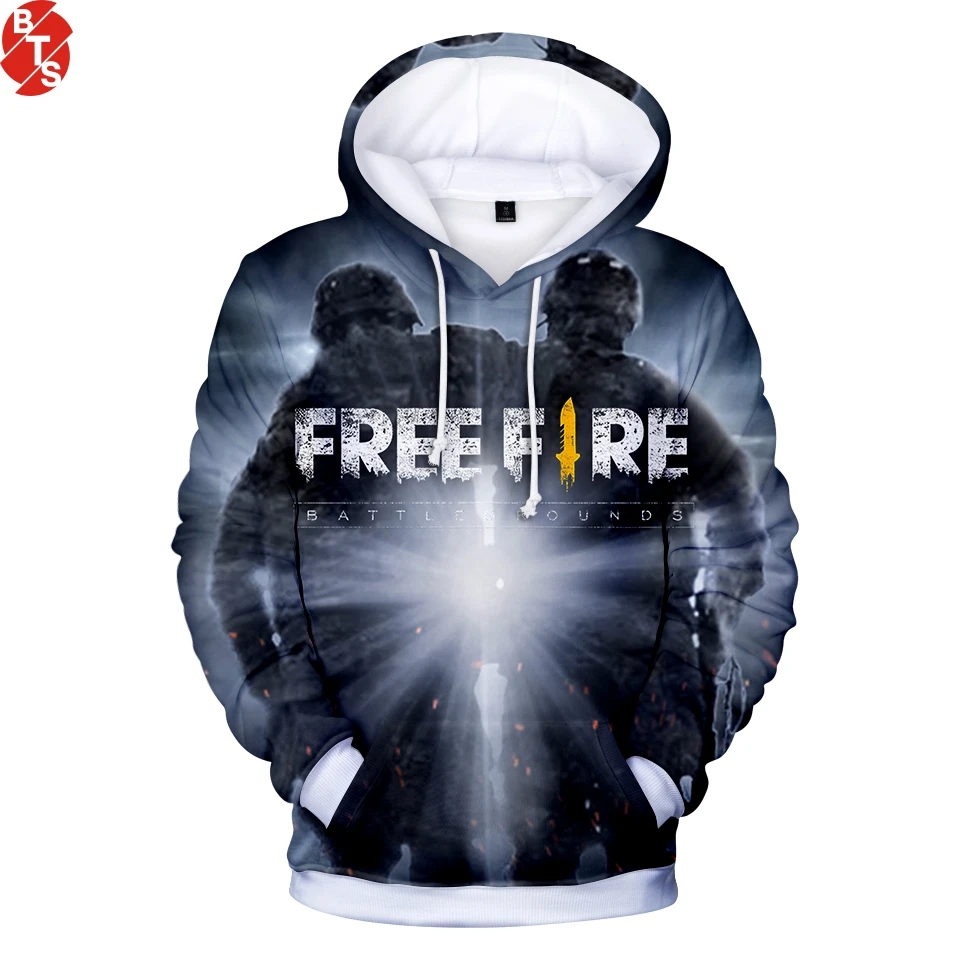 

Popular Game Free Fire 2018 3D Printed Hoodies Women/Men Trendy Long Sleeve Hooded Sweatshirt Free Fire Casual Hoodies Plus Size