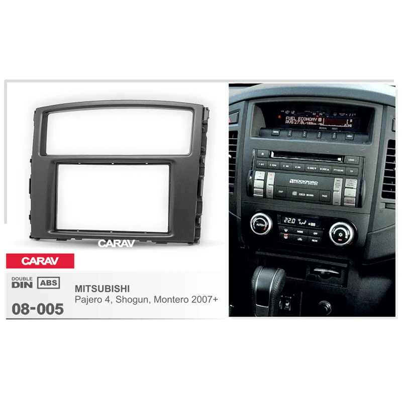 Double Din Fascia For MITSUBISHI Pajero Shogun Montero Radio DVD Stereo Panel Dash Mount Install Trim Kit Refit CARAV 08-005 | Автомобили
