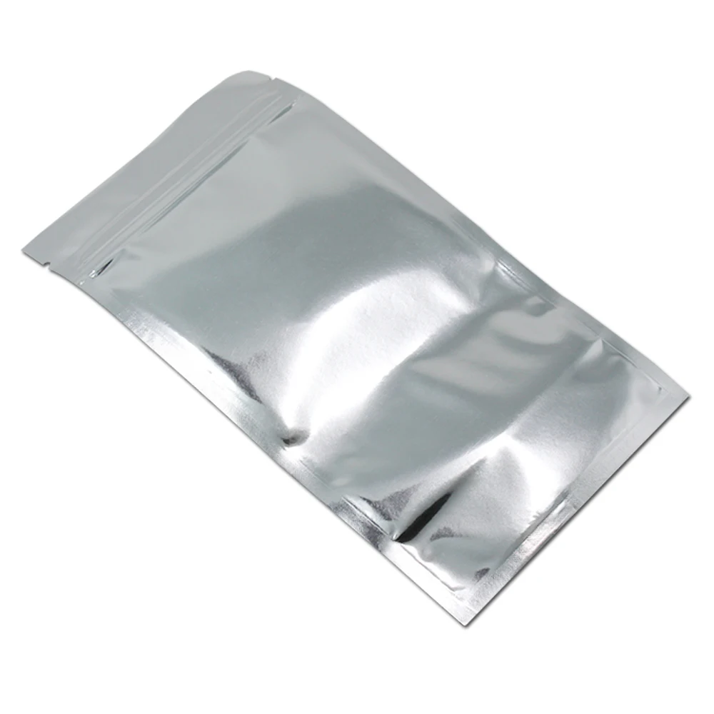 16x24cm Mylar Aluminum Foil Clear Bag Stand Up Pouch Resealable Ziplock Food Storage Packing Packaging Bag Doypack For Coffee